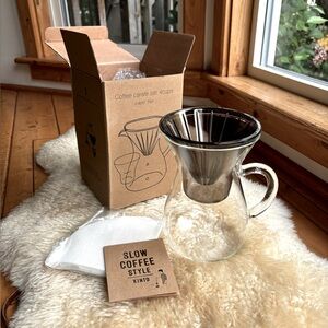 NWT Kinto Japanese Coffee Pour Over System